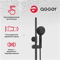Agger Brilliant A0393344 душевая система со смесителем для ванны/душа, черная A0393344 Agger Brilliant A0393344 душевая система со смесителем для ванны/душа, черная A0393344
