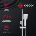 Agger Brilliant A0394400 душевая система со смесителем для ванны/душа, хром A0394400