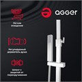 Agger Great A2893311 Душевая система с декором для ванны/душа: поворотный излив, телескопическая штанга, верхний душ 250х250 мм с регулировкой угла наклона и силиконовыми наконечниками, ручной душ, регулируемый по высоте и наклону держатель, шланг 150 см A2893311 Agger Great A2893311 Душевая система с декором для ванны/душа: поворотный излив, телескопическая штанга, верхний душ 250х250 мм с регулировкой угла наклона и силиконовыми наконечниками, ручной душ, регулируемый по высоте и наклону держатель, шланг 150 см A2893311