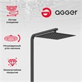 Agger Great A2893344 душевая система для ванны/душа, черная A2893344