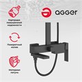 Agger Great A2893344 душевая система для ванны/душа, черная A2893344