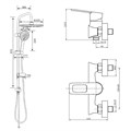 Agger Brave A2392200 душевая система, хром A2392200 - фото 8580 Agger Brave A2392200 душевая система, хром A2392200 - фото 8580