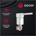 Agger Gorgeous A0272244 однозахватный смеситель для раковины скрытого монтажа с внутренней частью, цвет черный A0272244