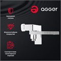 Agger Great A2810011 Однозахватный смеситель с декором для ванны/душа с поворотным изливом,керамическим дивертором, без душевого набора. Переключение на душ осуществляется путем поворота излива. A2810011