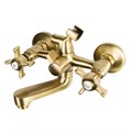 Agger Retro-X A1721288 Двухзахватный ванно/душевой смеситель с поворотным изливом 101 мм, керамическим дивертором и душевым набором (шланг, лейка, держатель) цвет: бронза A1721288