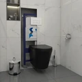 Готовое решение Teymi: Инсталляция Aina 50 + клавиша смыва Helmi белая + унитаз Solli черный матовый F08917 1217294