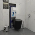 Готовое решение Teymi: Инсталляция Aina 50 + клавиша смыва Aina белая + унитаз Solli черный матовый F08919 1217296