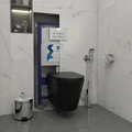 Комплект Teymi 6 в 1: Инсталляция Aina 52 + клавиша смыва Helmi хром + унитаз Solli черный матовый + гигиенический душ Lina хром F08924 1217301