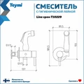 Комплект Teymi 6 в 1: Инсталляция Aina 52 + клавиша смыва Helmi хром + унитаз Solli черный матовый + гигиенический душ Lina хром F08924 1217301
