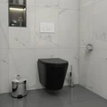 Инсталляция с унитазом комплект 5 в 1 Teymi унитаз подвесной безободковый черный Solli Black кнопка белая / хром F13404 1221930