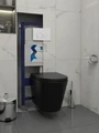 Инсталляция с унитазом комплект 5 в 1 Teymi унитаз подвесной безободковый черный Solli Black кнопка белая / хром F13404 1221930