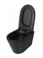 Инсталляция с унитазом комплект 5 в 1 Teymi унитаз подвесной безободковый черный Solli Black кнопка белая / хром F13527 1222053