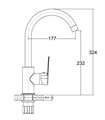 Agger Splendid A0900100 Однозахватный смеситель для кухни с С образным поворотным изливом A0900100 - фото 9036 Agger Splendid A0900100 Однозахватный смеситель для кухни с С образным поворотным изливом A0900100 - фото 9036