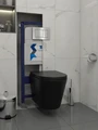 Инсталляция с унитазом комплект 5 в 1 Teymi унитаз подвесной безободковый черный Solli Black кнопка нержавеющая сталь F13531 1222057