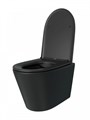 Инсталляция с унитазом комплект 5 в 1 Teymi унитаз подвесной безободковый черный Solli Black кнопка хром F13906 1222432