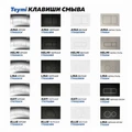 Инсталляция с унитазом комплект 5 в 1 Teymi унитаз подвесной безободковый черный Solli Black кнопка белая F13915 1222441