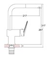 Agger Gorgeous A0200600 однозахватный смеситель для кухни с поворотным изливом и вытяжным душем A0200600 - фото 9077 Agger Gorgeous A0200600 однозахватный смеситель для кухни с поворотным изливом и вытяжным душем A0200600 - фото 9077