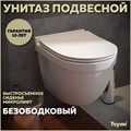 Унитаз подвесной безободковый с быстросъемным сиденьем микролифт Teymi Vitra Pro T40806 1204659 - фото 91300
