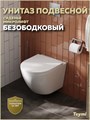 Унитаз подвесной безободковый с быстросъемным сиденьем микролифт Teymi Lina S T40102 1192908