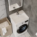 Раковина над стиральной машиной 60х50 литьевой мрамор Teymi Kati Pro T50411 1204492