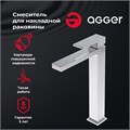 Agger Great A2812111 Однозахватный смеситель с декором для накладной раковины, без донного клапана A2812111 - фото 9147 Agger Great A2812111 Однозахватный смеситель с декором для накладной раковины, без донного клапана A2812111 - фото 9147
