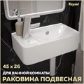 Раковина для ванной подвесная Teymi Hanna 45 левая белая T50901 1204727 - фото 91597