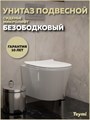 Унитаз подвесной безободковый с быстросъемным сиденьем микролифт Teymi Solli Pro T40202 1221712