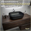 Раковина для ванной накладная Teymi Solli 50 artceramic цвет черный матовый T50392 1209644 - фото 91664