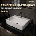 Раковина для ванной накладная Teymi Aina 56 белая T50005 1204631