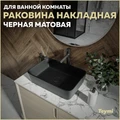 Раковина для ванной накладная Teymi Helmi 50 цвет черный матовый T50293 1209635