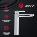 Agger Gorgeous A0212100 однозахватный смеситель для накладной раковины без донного клапана A0212100