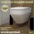 Унитаз подвесной безободковый с быстросъемным сиденьем микролифт Teymi Demi T40208 1204733 - фото 91889