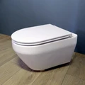 Унитаз подвесной безободковый с быстросъемным сиденьем микролифт Teymi Demi T40208 1204733
