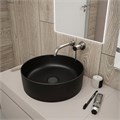 Раковина для ванной круглая накладная Teymi Lina D41 цвет черный матовый T50197 1209630