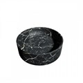 Раковина для ванной круглая накладная Teymi Lina S D40 цвет черный мрамор T50194 1209627