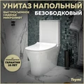 Унитаз напольный безободковый с быстросъемным сиденьем микролифт Teymi Ellie T40801 1204407