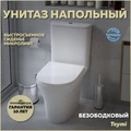 Унитаз напольный торнадо безободковый с быстросъемным сиденьем микролифт Teymi Ellie Vortex T40206 1209664