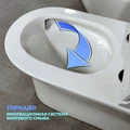 Унитаз напольный торнадо безободковый с быстросъемным сиденьем микролифт Teymi Ellie Vortex T40206 1209664