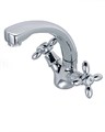 Agger Retro A1901100 Двухзахватный смеситель для раковины без донного клапана с поворотным изливом A1901100