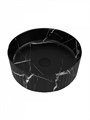 Раковина для ванной накладная Teymi Martta D37 цвет мрамор черный матовый T52183 1224471