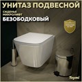 Унитаз подвесной торнадо безободковый с быстросъемным сиденьем микролифт Teymi Helmi Vortex T40303 1204325 - фото 92330