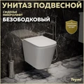 Унитаз подвесной безободковый с быстросъемным сиденьем микролифт Teymi Helmi S T40302 1192910