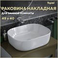 Раковина для ванной накладная Teymi Solli 50 artceramic белая T50204 1192907 - фото 92360