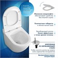 Унитаз подвесной безободковый с быстросъемным сиденьем микролифт Teymi Iva T40601 1192909