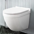 Унитаз подвесной безободковый с быстросъемным сиденьем микролифт Teymi Iva T40601 1192909