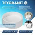 Раковина Teymi Lina D38 teygranit круглая накладная, белая матовая T50101 1182165