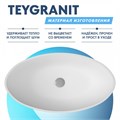 Раковина Teymi Lori 62 teygranit овальная накладная, белая матовая T50501 1182164