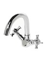 Agger Retro-X A1701100 Двухзахватный смеситель для раковины без донного клапана с поворотным С-образным изливом A1701100