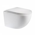 Унитаз подвесной Teymi Lina H безободковый, сиденье микролифт T40101 1184350 - фото 92522