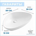 Раковина для ванной накладная Teymi Ellie 60 белая T50802 1182172